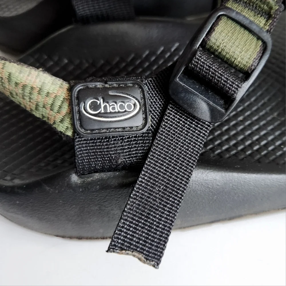 Chaco Sport Sandals Green & Black, Waterproof No-Slip Vibram Grip Soles, Mens 9